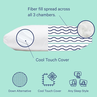 Casper Sleep Essential Cooling Pillow, King, White