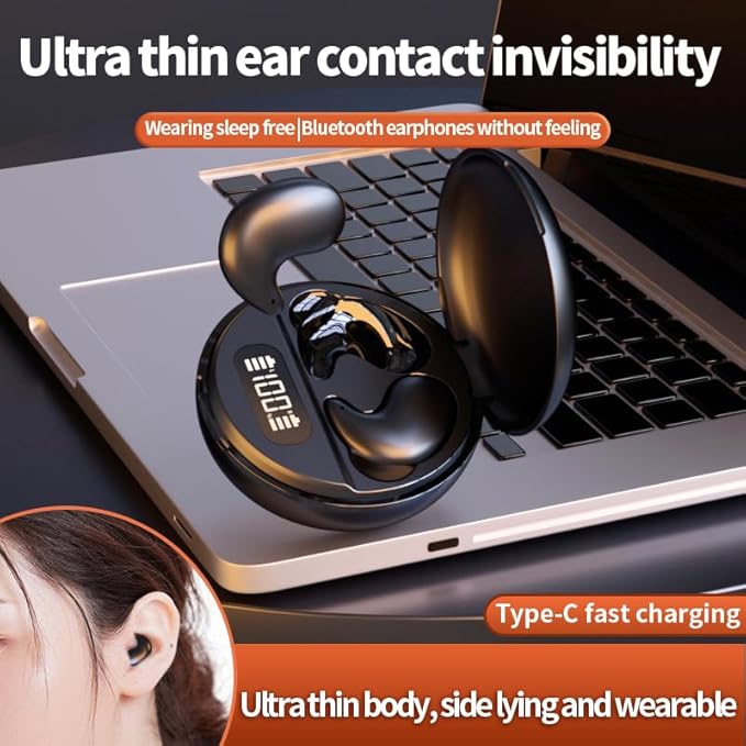 Sleep Earbuds Wireless Bluetooth 5.3 in Ear Light-Weight Headphones Mini Sleep Headphones Small Design for Sleeping Running Workouts and So On