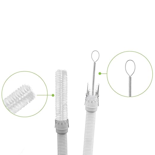 Care Touch CPAP Tube Cleaning Brush - Flexible Stainless (7 Feet) Plus Handy Brush (7 Inches) fits 16mm Diameter Tubing