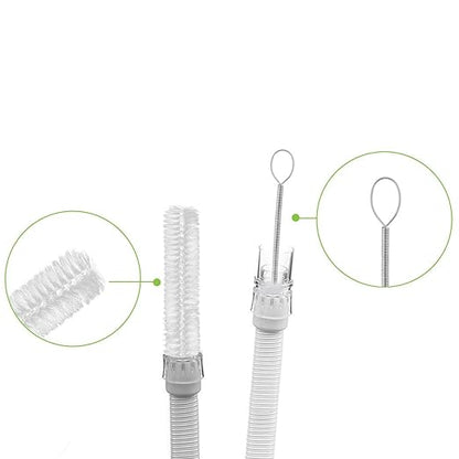 Care Touch CPAP Tube Cleaning Brush - Flexible Stainless (7 Feet) Plus Handy Brush (7 Inches) fits 16mm Diameter Tubing