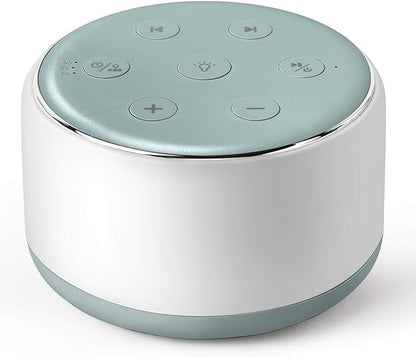 FamiSym White Noise Sound Machine Baby for Sleeping with Night Light – 34 Soothing Sounds, Rechargeable White Noise Machine for Kids Adults Sleep, Portable Lullaby Machine Baby Soother (Slate)