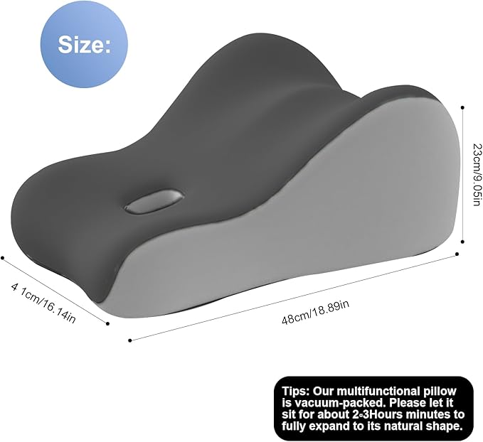 Intimacy Wedge Pillow for Couples – Memory Foam Support Cushion for Waist, Neck & Back, Waterproof & Portable with Washable Cover, Ideal for Sitting, Lying & Adult Play