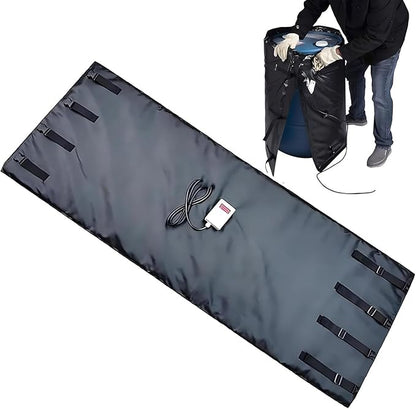 IBC Tote Heater Blanket, IBC Container Heater, IBC Tote Freeze Protection, Smart Temperature Control up to 150°C, IBC Tote Blanket with Thermostat, for Petroleum Black-55Gallon/200L