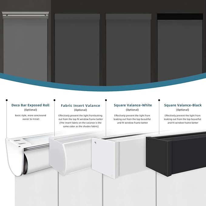 Motorized Blind,Work with Homekit Thread-Enabled, 100% Blackout Smart Shades with Remote Control, Electric Roller Shade, Custom Size,Classic White
