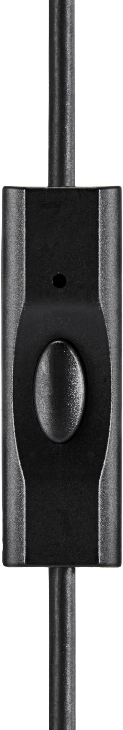 Amazon Basics Wired Earbuds with Microphone, in-Ear Headphones, USB-C, 4.2 ft Cable, S/M/L Ear Tips, Black