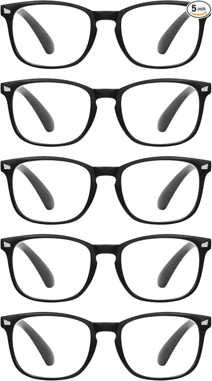 CCVOO Mix & Match Reading Glasses for Women - Lightweight, Comfortable Fit, Clear Vision - Blue Light Blocking