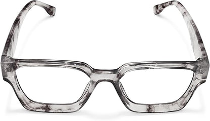 livho Oversized Eyewear Frame for Woman and Men - Rectangle Fashion Glasses for Computer, Chic Preppy Frame