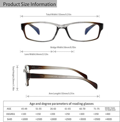 JOSCHOO Computer Reading Glasses for Women and Men 6 Pack Blue Light Blocking Spring Hinge Readers