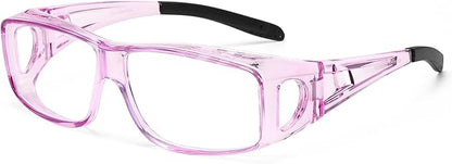 Fit Over Glasses Blue Light Blocking and Night Vision Driving Glasses for Men Women Wrap Around Goggles Eyewear PT2006