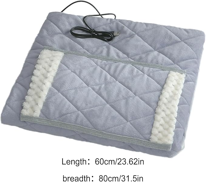 USB Electric Blanket | Portable USB Heating Blanket for Women,Soft Smart Temperature Control Winter Warmer for Car Bed Travel Home Desk Office Chair Dorm Couch