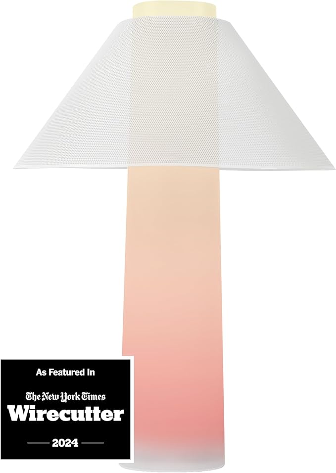 Loftie Smart Lamp - Sunrise Alarm, Wake-Up Light, Custom Color Modes, Nightstand Lamp Room Decor, Red Lights for Sleep, Morning & Evening Routines, Modern Table Lamps for Bedroom Decor, Office (White)