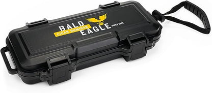 Bald Eagle Travel Humidor Cigar Box, Portable Small Cigar Case with Humidifier, Airtight, Crushproof, Waterproof, Hold up to 3-4 Cigars