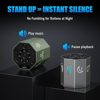 White Noise Machine, Gravity Sensing 8 Soothing Natural Sounds, Intelligent Collection of Environmental Noise, Small and Portable, Suitable for Adult Sleeping Machine