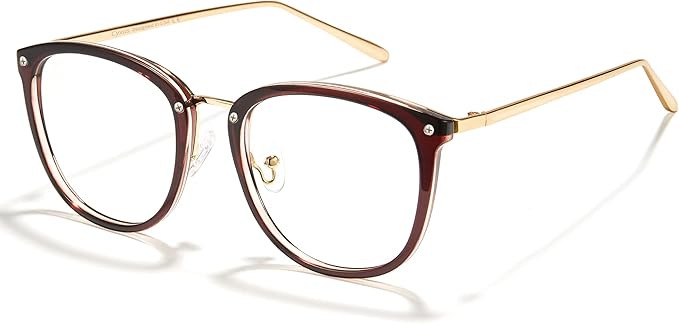 Cyxus Blue Light Glasses for Woman, Fashion Computer Glasses on Office Reduce Eye Strain Anti Migraine for Working Reading