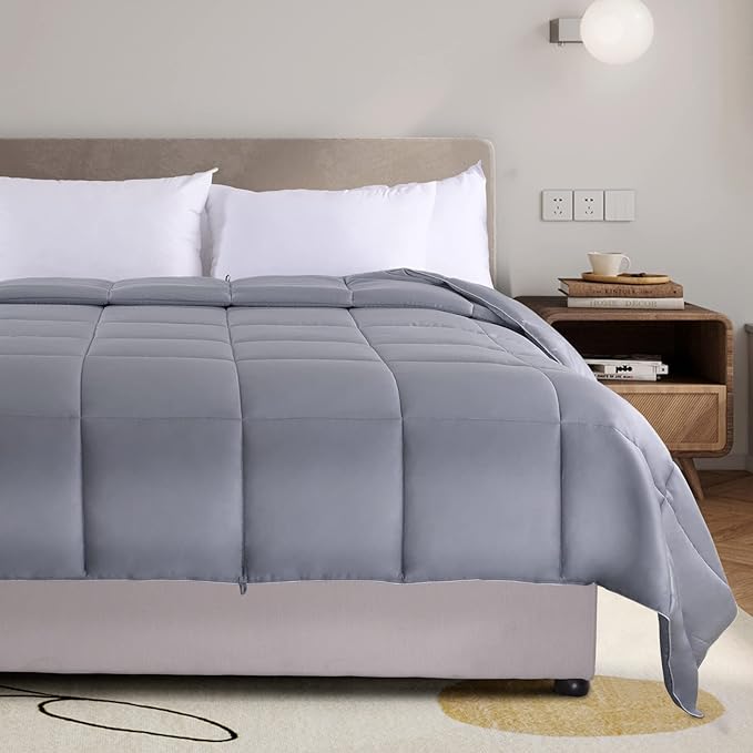 NEXHOME PRO Lightweight Comforter Super King,Organic Natural Viscose from Bamboo Cooling Down Alternative Cool Duvet Insert,Summer Bedding Blanket Cool