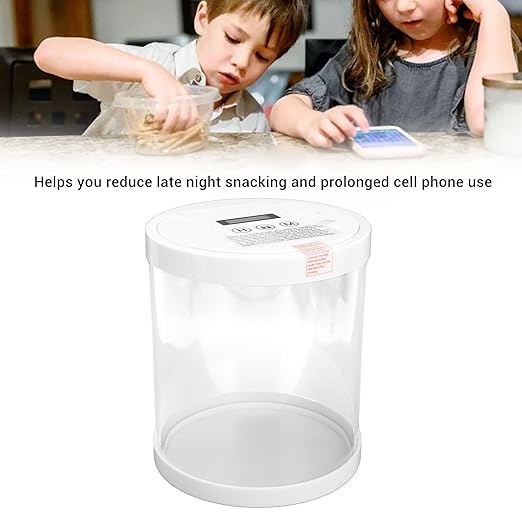 Time Locking Box for Cell Phone, Food Smart Timed Lock Box, LCD Auto Unlocking Timed Lock Storage Container