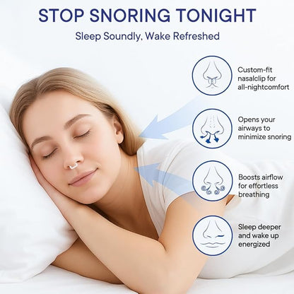 Anti Snoring Devices, Nose Vents Opener for Men and Women, 3-Gear Adjustable Fit, Individually Packaged & Portable, Helps Improve Airflow – 4 Pack