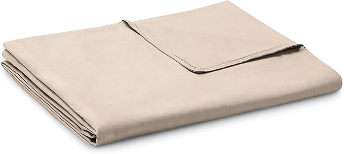 YnM Cotton Duvet Cover for Weighted Blankets (Khaki, 36''x48'')