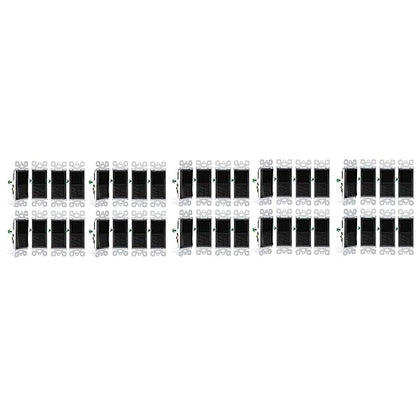 Greencycle Black 3 Way Light Switch,40PK Three Way Single Pole Switches, 15A 120-277V Rocker Paddle Wall Switch,On Off Switches, Self-Grounding, UL Certified,Residential and Commercial Grade