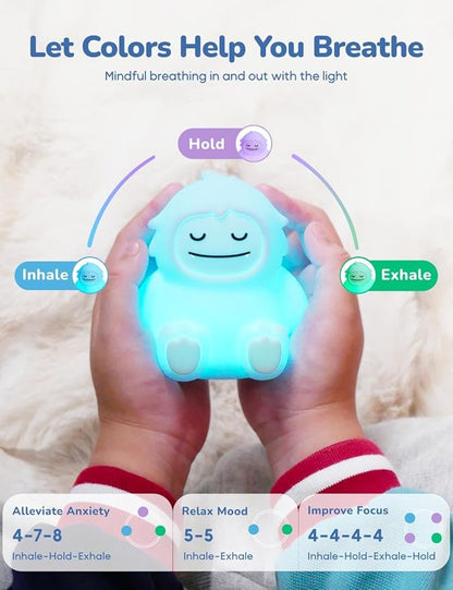 Breathing Pal Mini 'Yoyo' - Mindfulness Breathing Light, Guided Visual Meditation Breathing Light, Anxiety Relief Items for Calm Down Corner/Meditation/Sleep Aid for Adult/Kid