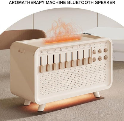 2026 New White Noise Night Light Diffuser Humidifier - 8 Ambient Sounds Aromatherapy Machine for Sleep, Meditation, Yoga, Home Use