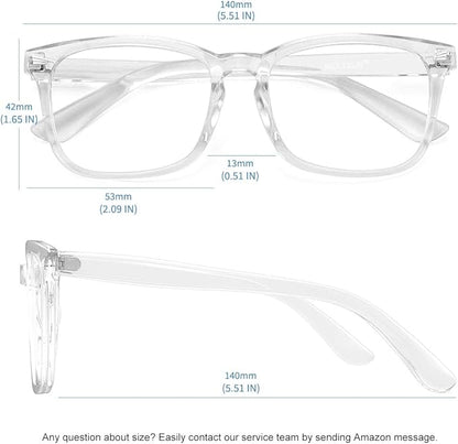 MEETSUN Blue Light Blocking Glasses, Anti Eye Strain Headache (Sleep Better), Computer Glasses UV400 Transparent Lens (Black + Tortoise + Clear)