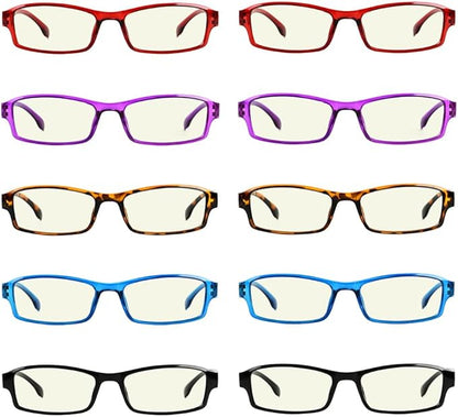 Eyekepper 4-pack Reading Glasses Blue Light Blocking Women Cat Eye Readers