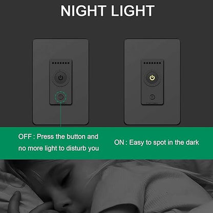 Smart Dimmer Switch 4 Pack by Martin Jerry | Rotary Trailing Edge Dimmer Light Switch, Voice Control by Alexa, Google Home, SmartLife App, Needs Neutral Wires, 2.4G WiFi