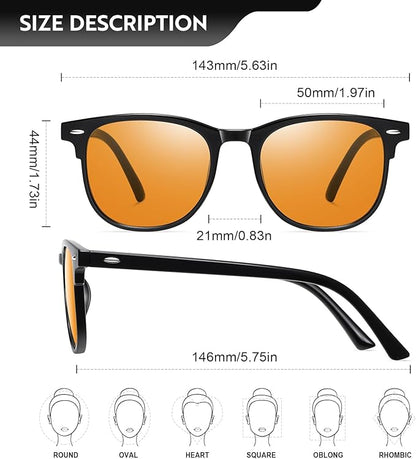 Okany 3 Pack Blue Light Blocking Glasses for Women Men, Round Computer Glasses Anti Eye Strain/UV/Glare Gaming Glasses