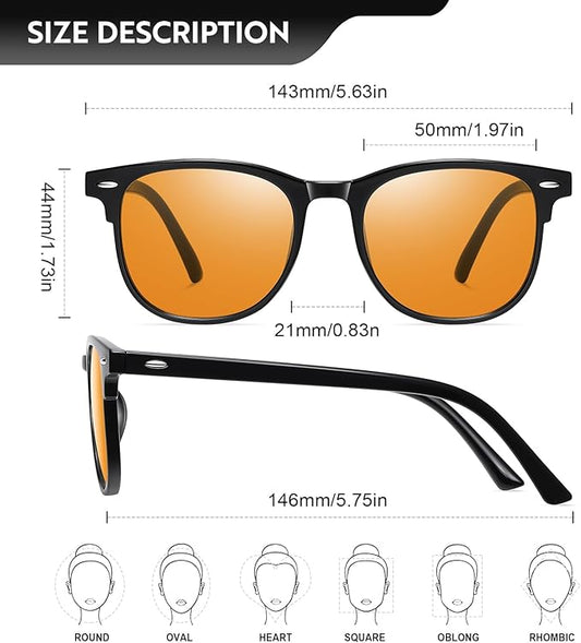 Okany 3 Pack Blue Light Blocking Glasses for Women Men, Round Computer Glasses Anti Eye Strain/UV/Glare Gaming Glasses