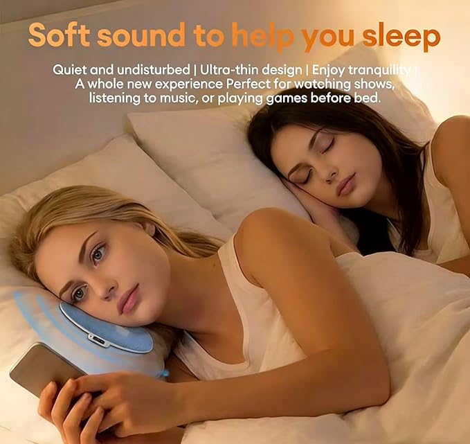 OYB Bluetooth Pillow Speaker, Mini Portable Under-Pillow SpeakerSoft Immersive Sound FieldWireless Under-Pillow speakerSuitable for (B)