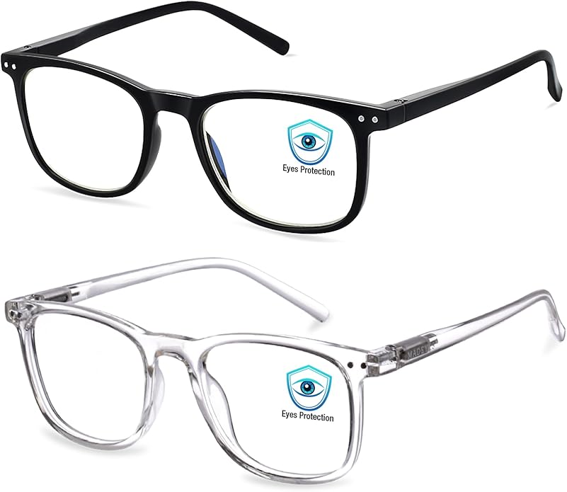 AOSM Blue Light Glasses for Men & Women,Gaming glasses Anti-Glare UV400 Protection,Blue Light Blocking to Relieve Eye Strain
