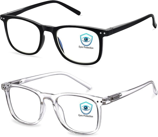 AOSM Blue Light Glasses for Men & Women,Gaming glasses Anti-Glare UV400 Protection,Blue Light Blocking to Relieve Eye Strain