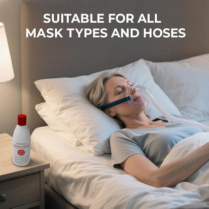 PURDOUX™ CPAP Mask & Hose Cleaning Soap (Pack of 3 Bottles, 250 ml / 8.4 oz Each) (3 x Grapefruit-Lemon Scent)