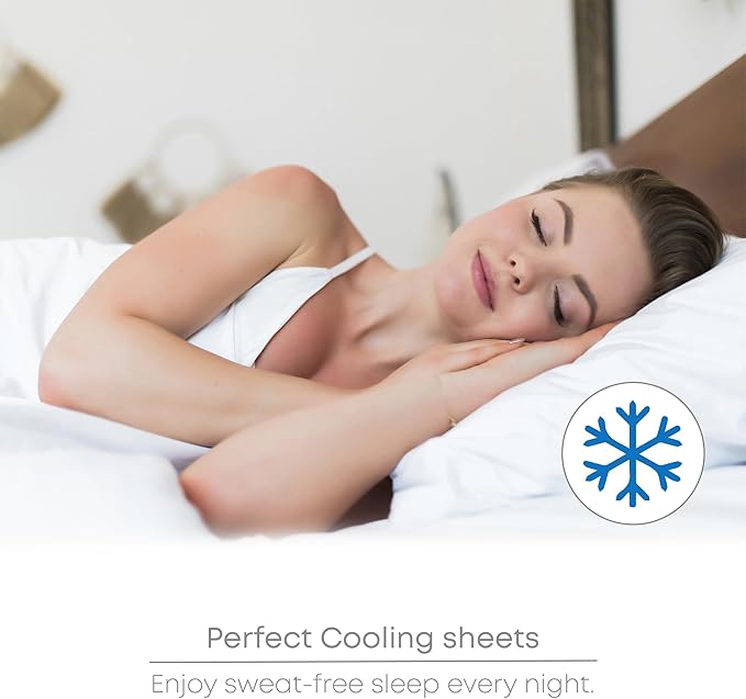 LINENWALAS Twin XL Flat Sheet Only - Rayon Derived from Bamboo Silk Bed Sheet, Premium Breathable Cooling Sheet, Soft Top Sheet (Twin XL, Light Grey)