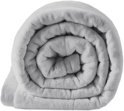 Madison Park King Cozy Blanket HeiQ Smart Temperature Plush to Microfiber Reverse Box Quilting, Reversible, Soft All Season, Lightweight Summer Cover, for Bed, Couch and Sofa, King, Grey