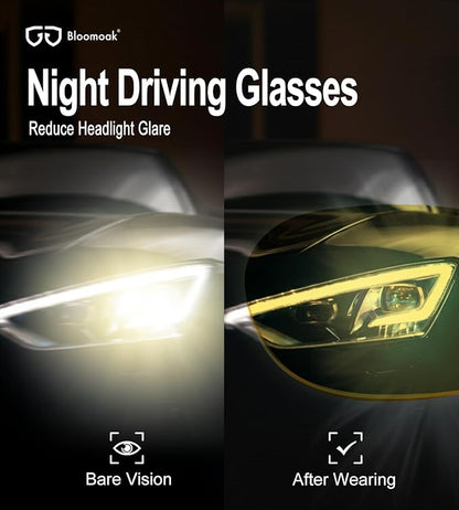 Bloomoak-99% Blue Light Blocking Glasses - Gaming Glasses - Anti Glare - Anti Fatigue -Suitable for Screens, Games, TVs