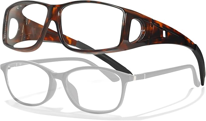 LVIOE Fit Over Blue Light Blocking Glasses and Computer Eyewear- Wear Over Prescription Glasses/Reading Glasses/RX Glasses