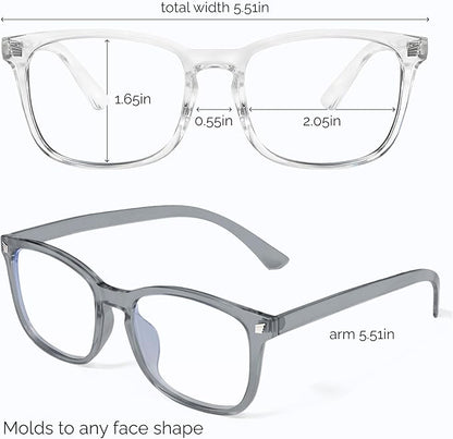 livho High Tech Blue Light Glasses - Advanced Blue Light Blocking Computer Glasses - Screen Fatigue & UV Protection