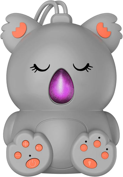 Baby Sleep Sound Machine & Bluetooth Speaker | Portable White Noise Sound Machine with 3 Timers for Nursery, Travel | Non-Looping Soothing Sounds Sleeping Music for Infants, Toddlers & Kids