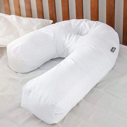 DMI Protective Pillowcase for The Side Sleeper Pillow, Extends Product Life of Pillow, Protects Against Moisture & Stains, Zipper & Snap Enclosure, White
