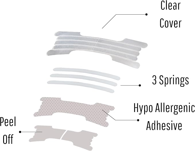 Airevolution Nasal Strips for Snoring Clear - Nose Strips for Breathing - Snore Strips 30 Count