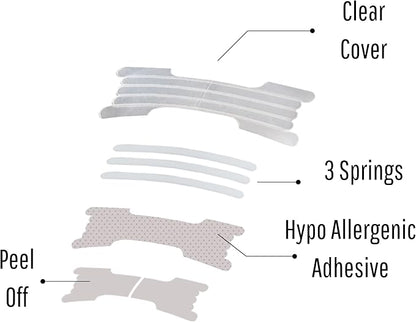 Airevolution Nasal Strips for Snoring Clear - Nose Strips for Breathing - Snore Strips 30 Count