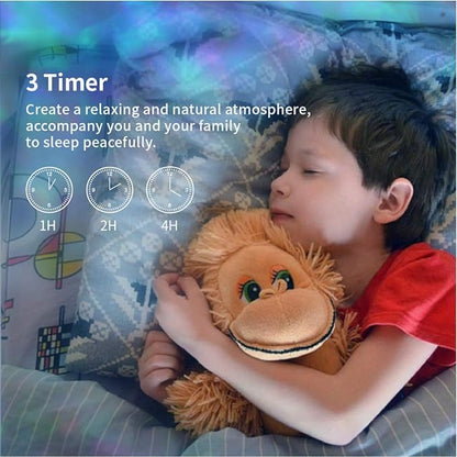 TOMNEW Ocean Wave Projector, Night Light Projector with Remote Control Timer 8 Colors LED Lighting Modes Music Speaker Water Lamp for Kids Adults Bedroom Living Room Party Decorations (Black)