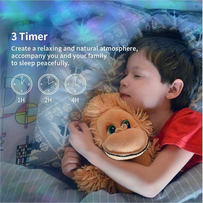 TOMNEW Night Light Projector, Ocean Wave Night Light for Kids Room, Remote and Timer, 8 Light Modes and Bulit-in Sound Machine Equipped with TF Card, Mermaid Decor Birthday Christmas Gifts (Blue)
