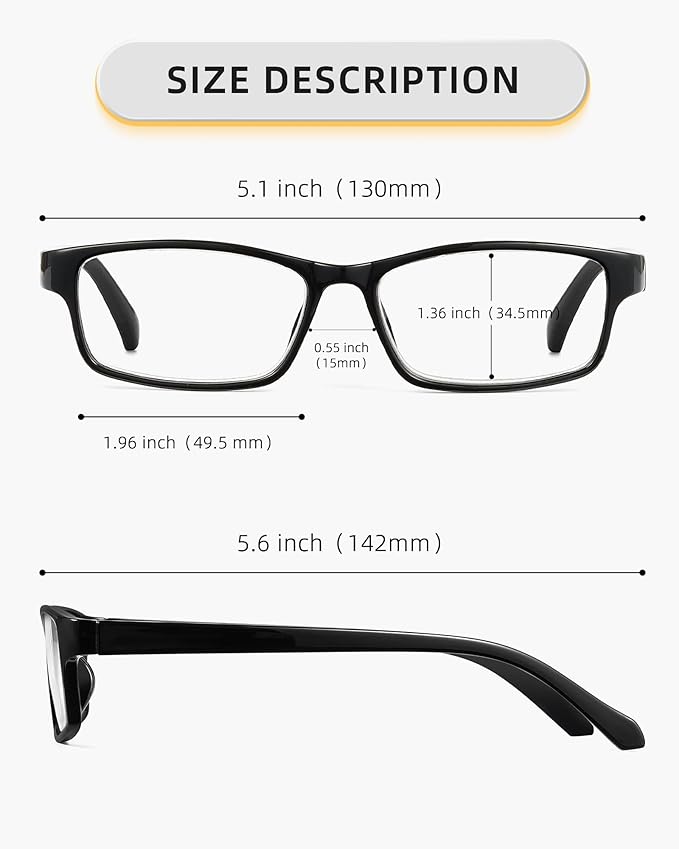 Reading Glasses for Women, 5 Pack Blue Light Blocking Readers, Lightweight Eyeglasses with Spring Hinge