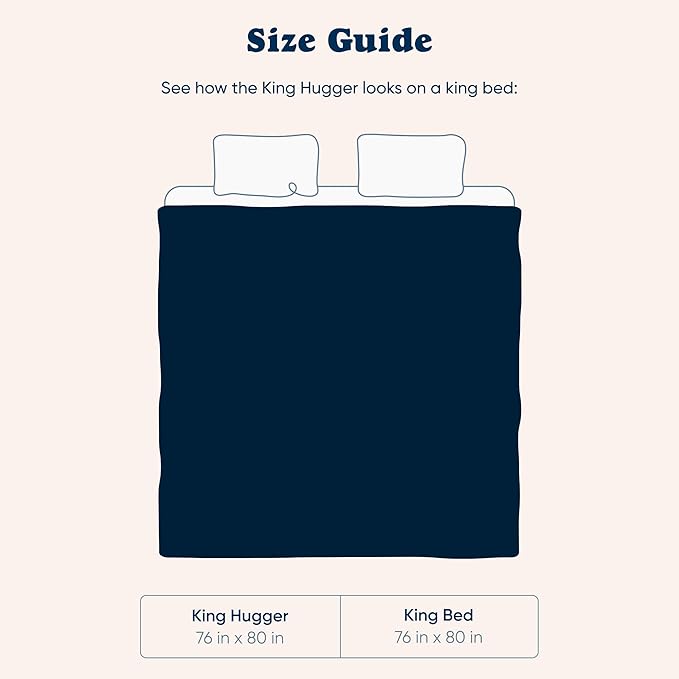 Bearaby Heavy Weight Weighted Ocean Polyfill Hugger Blanket (Asteroid Grey, 25 lbs.)