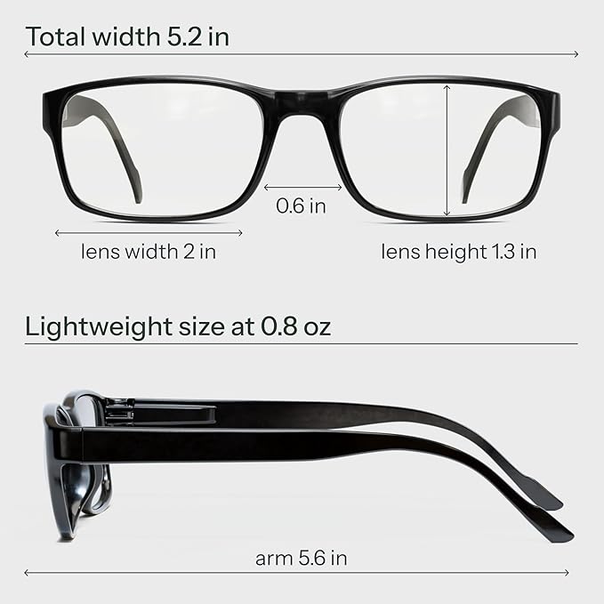 Gaoye 1.0 Professional Reading Glasses for All Day - Computer Readers with Blue Light Protection - Value Pack
