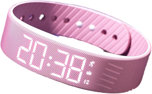 Vibrating Alarm Clock Watch, Magnetic-Charging Water-Proof Bracelets Wrist Alarms, Silent Wake Up Smart Alarms Wristband, Wearable Vibrations Wrist Clocks Sleep Wristband for Heavy Sleeper