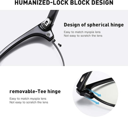 Blue Light Blocking Glasses Vintage Half Frame UV Clear Lens Anti Eyestrain Computer Gaming Glasses for Women Men (G04-leopard Silver+green leopard Gold)
